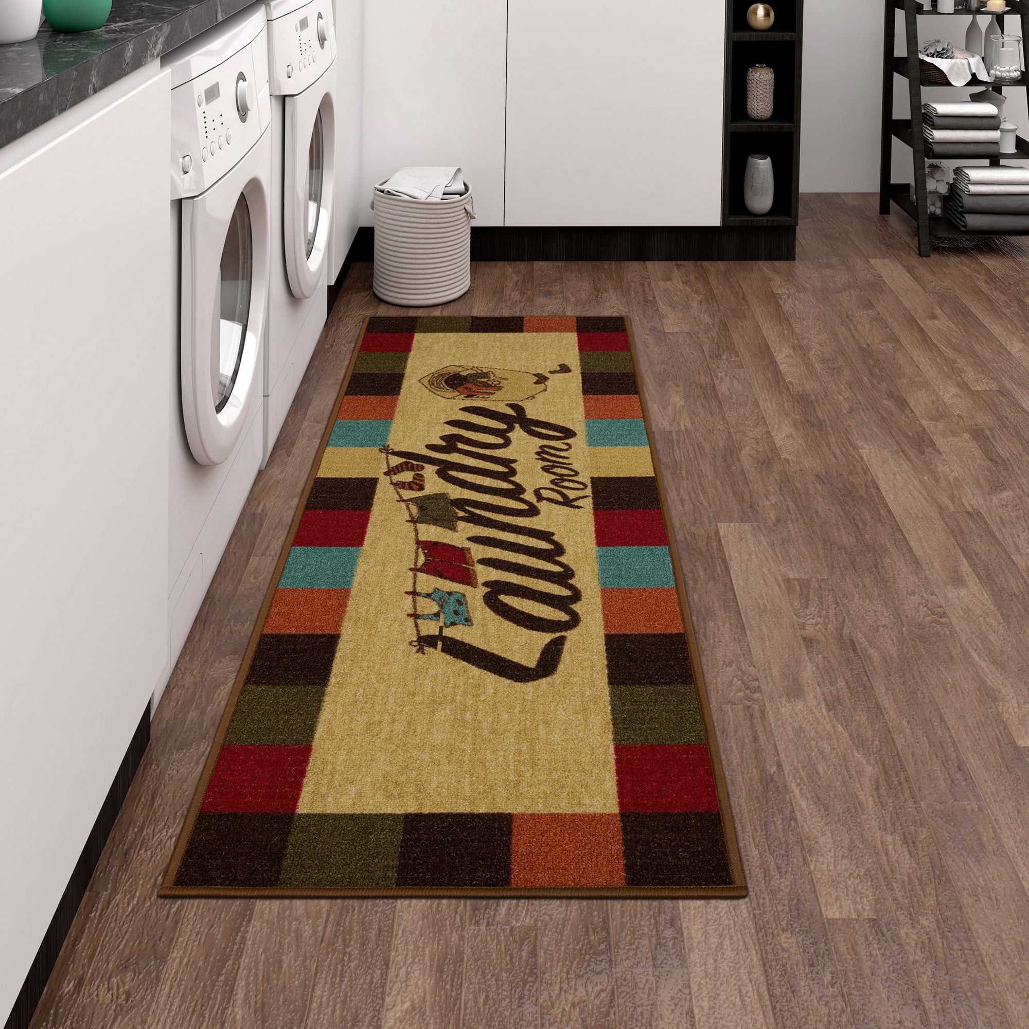 laundry room rug runners in black and or yellow