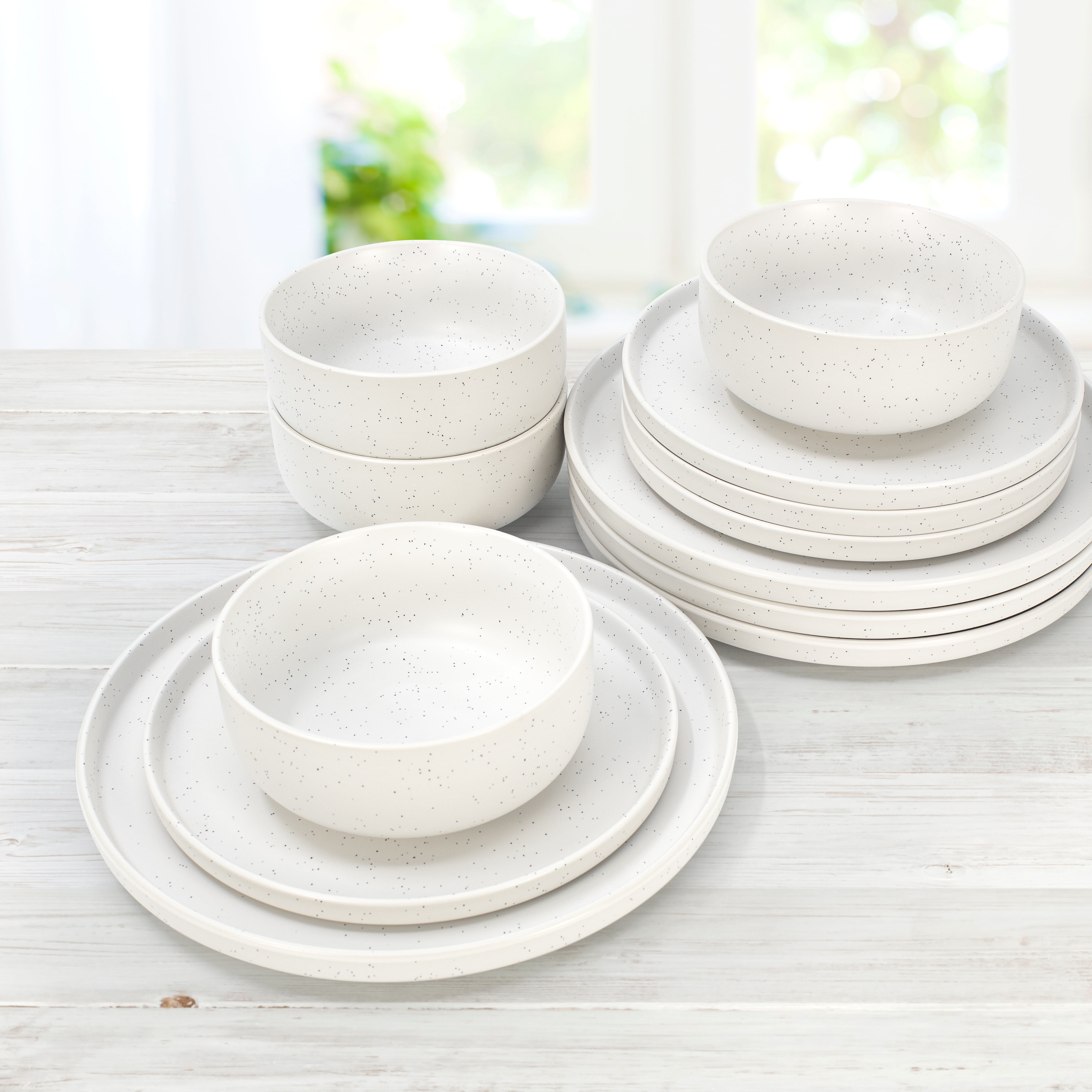 Sabatier Luna 12pc Dinnerware set, white