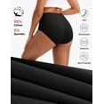 thumbnail image 5 of Ropa interior INNERSY de algodón de cintura alta para mujer, paquete de 5 unidades, talla XL, 5 of 5