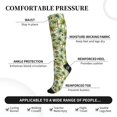 thumbnail image 2 of Pofeuu Green Hawaii Palms Print Compression Socks for Women & Men Circulation - Best Support for Nurses,Running,Athletic,Sports, 2 of 7