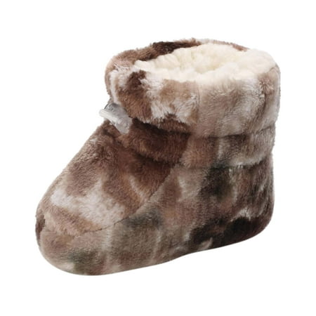 

Binmer Winter Toddler Baby Boys Girls Camouflage Front Drawstring Velvet Snow Boots