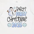 thumbnail image 4 of Inktastic Baby's First Christmas 2025-snowman Boys or Girls Baby T-Shirt, 4 of 5
