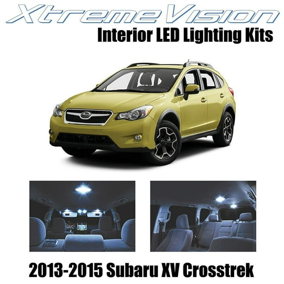 XtremeVision LED for Subaru XV Crosstrek 2013-2015 (6 Pices) Cool White Premium Interior LED Kit Package Installation Tool