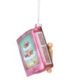 thumbnail image 2 of 4" Pink and Blue Glittered "Christmas Recipes" Glass Book Ornament, 2 of 2