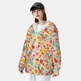 thumbnail image 3 of Vsdgher Sweat à Capuche Imprimé Poulet Coloré pour Hommes Femmes, Manches Longues Protection Solaire Pêche pour Course Natation-Petit, 3 of 7