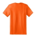 thumbnail image 4 of Gildan High Visibility Safety T-Shirt | Short Sleeve Shirts, Orange Color | Crew Neck Hi Vis Work Tee | 50% Cotton and 50% Polyester, Pack 1, Size-4XL, 4 of 4