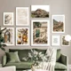 thumbnail image 4 of Lienzo de arte de pared con hojas de pueblo de montaña, ramas de olivo y limones, carteles nórdicos, pinturas e impresiones, imágenes de pared para decoración de sala de estar, 4 of 5