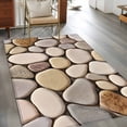 thumbnail image 2 of 3'x5' Rug for Living Room Bedroom, Cobblestones Washable Area Rugs Non-Slip Carpet Mats, Natural Stones Gravel Rock Aesthetic Art Indoor Low Pile Area Rug Runner for Kitchen, Mudroom, 2 of 8