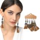thumbnail image 3 of Pendientes Bohemios Con Borlas De Cuentas Retro Para Mujer, Pendientes Étnicos, Joyería, Pendientes Colgantes Bohemios Vintage Para Fiestas, Vacaciones Y Uso Diario Monstrate AP006280-05, 3 of 6
