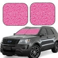 thumbnail image 6 of Kdxio Leopard Print 2-Piece Sun Shade Front Windshield - Foldable Car Front Window Sunshades for Most Sedans SUV Truck, 6 of 6