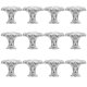 thumbnail image 1 of unbranded 12Ud Para Muebles Forma De Flor Con Para Cocina Y En Plata, 1 of 6