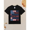 thumbnail image 3 of She's A Good Loves Her Mama Jesus & America Too Funny Awesome Graphic Kid T-Shirt Cute Kid T Shirts Trending Tops, 3 of 4