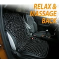thumbnail image 6 of ZoneTech Wooden Beaded Car, Truck & Office Seat Cushion, Black, 6 of 8