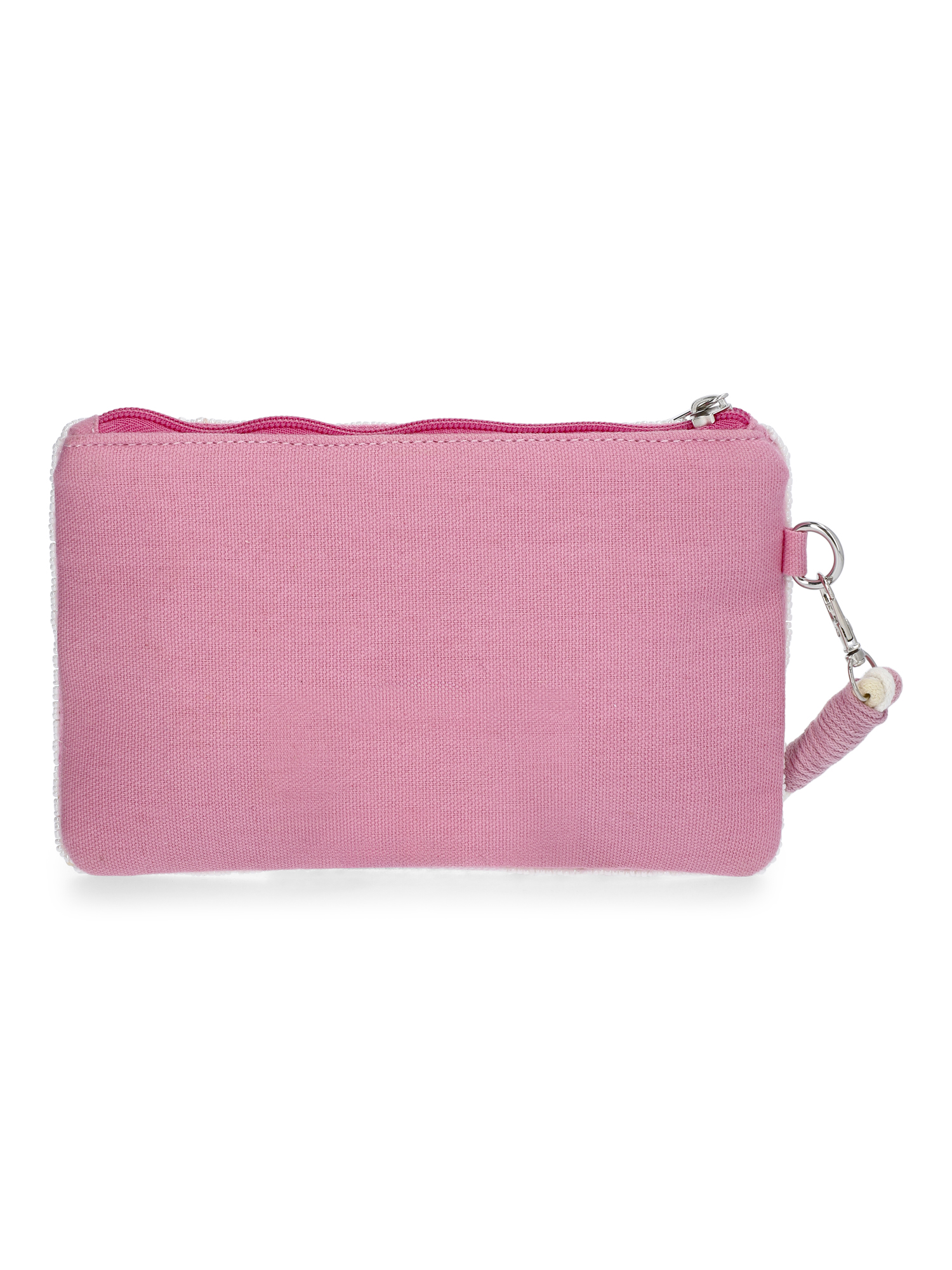 No Boundaries Women's Beaded Wristlet, Pink Lemon