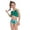 Green, variant on Gerichy Toddler Girl Swimsuit,Girls Bathing Suit Baby Female Cotton Pink Breeze Two Pieces Swimsuit Color Block Stripe