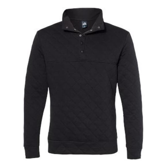 J. America B11428505 Pull Matelassé à Boutons-Pression, Noir - Grand