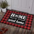 thumbnail image 7 of Red Buffalo Plaid Kitchen Rugs Sets of 2 Decor Non-Slip Washable Red Kitchen Mats for Floor Set of 2, 7 of 7