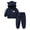 Navy, variant on Besolor Toddler Baby Boys Girls Snowsuit Infant Snow Pants and Hooded Jackets Winter Warm Two Piece Outfits