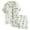 A-Beige870, variant on Bamboo Print Button-Front Pajama Set for women Short-Sleeve Trimmed Casual Bedtime Sleepwear