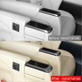 thumbnail image 3 of For ToyotaMiddle Row Seats Water Cup Holder Trim,Carbon Fiber, 3 of 5