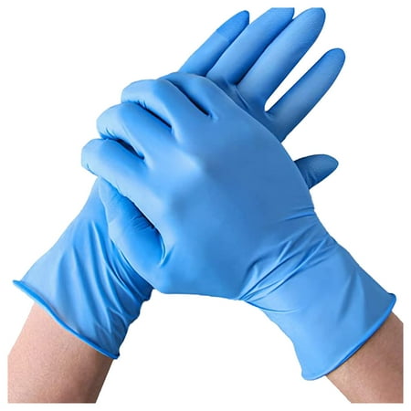 

Summer Clearance 2023! YOHOME Disposable Nitrile Gloves Inspection Labor Insurance Housework Gloves Work Protection Thickened Rubber Nitrile Gloves
