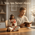 thumbnail image 4 of Stijggn Jesus Resin Desk Companion Figurine Fear not, for I am with You Sign, Small Jesus Figurines Statue Decor for Car Dashboard Home Office Table Decor, 4 of 7