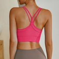 thumbnail image 5 of Everyday Bras for Women Running Sports Bra Sports Bras for Women Workout Keyhole Sports Bra Athletic Bras Wireless Support Bras for Women Sports Bra Medium Sports Bra Women's Athletic High Hot Pink XL, 5 of 5