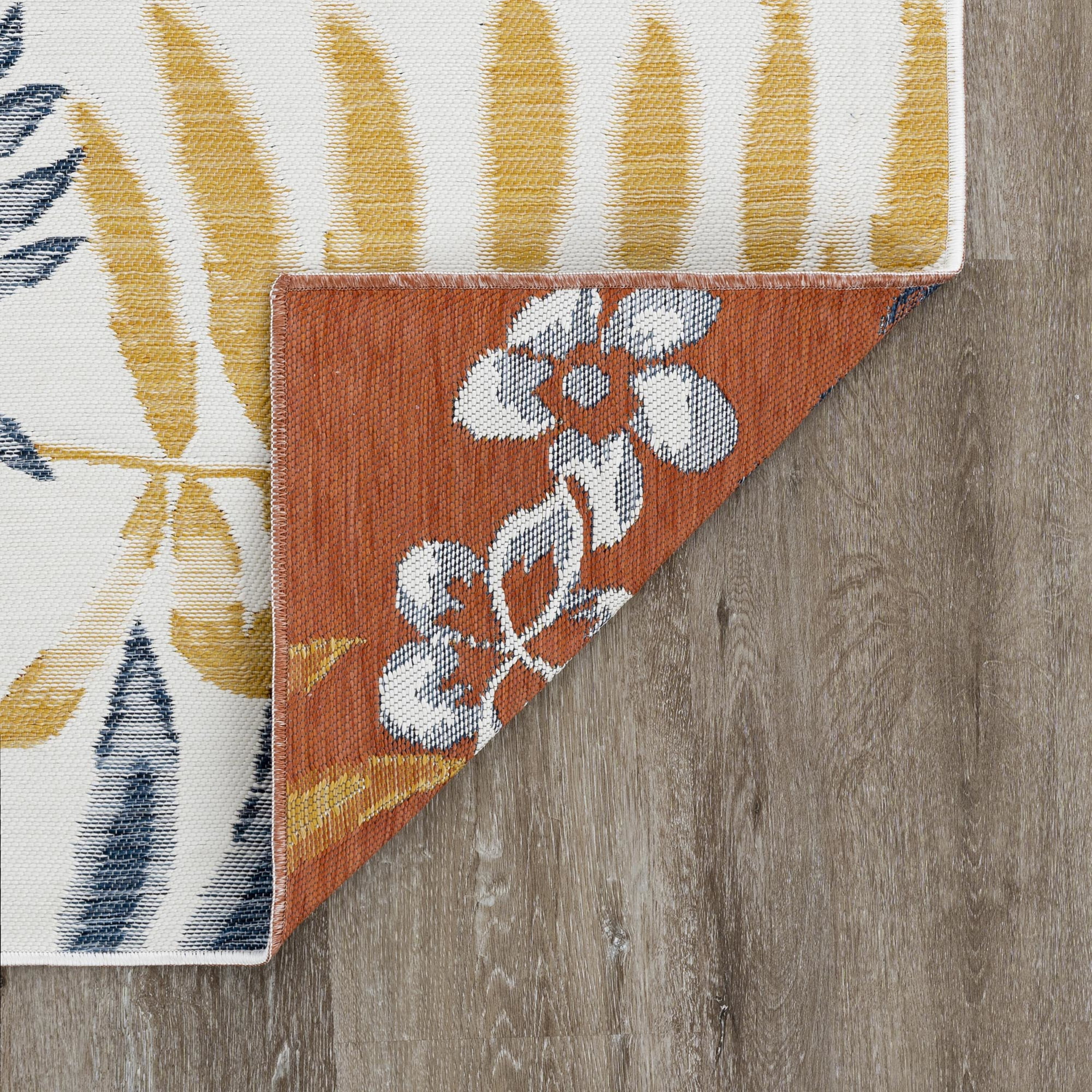 2x3 Water Resistant, Small Indoor Outdoor Rugs for Patios, Front Door Entry, Entryway, Deck, Porch, Balcony | Outside Area Rug for Patio | Multi-Color, Floral | Size: 2' x 3'