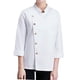 thumbnail image 1 of Hombres Mujeres Chef Coat Chaqueta Cocina Uniforme Camarero Ropa Restaurante M Blanco Sunnimix chaqueta de cocinero, 1 of 8
