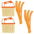 thumbnail image 1 of 4pcs Window Blinds Cleaning Brush Soft Microfiber Ergonomic Handle Multi-functional Air Conditioning Fan Window Gap Dust Removal Household, 1 of 5
