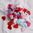 thumbnail image 3 of Mini esponja romántica de satén para decoración de San Valentín, pétalos de corazón de boda, confeti, mesa, cama, pétalos de corazón, 100 piezas, 3 of 4