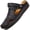 Black, variant on Mens Casual Leather Sandals Summer Closed Toe Fisherman Beach Slippers Size
