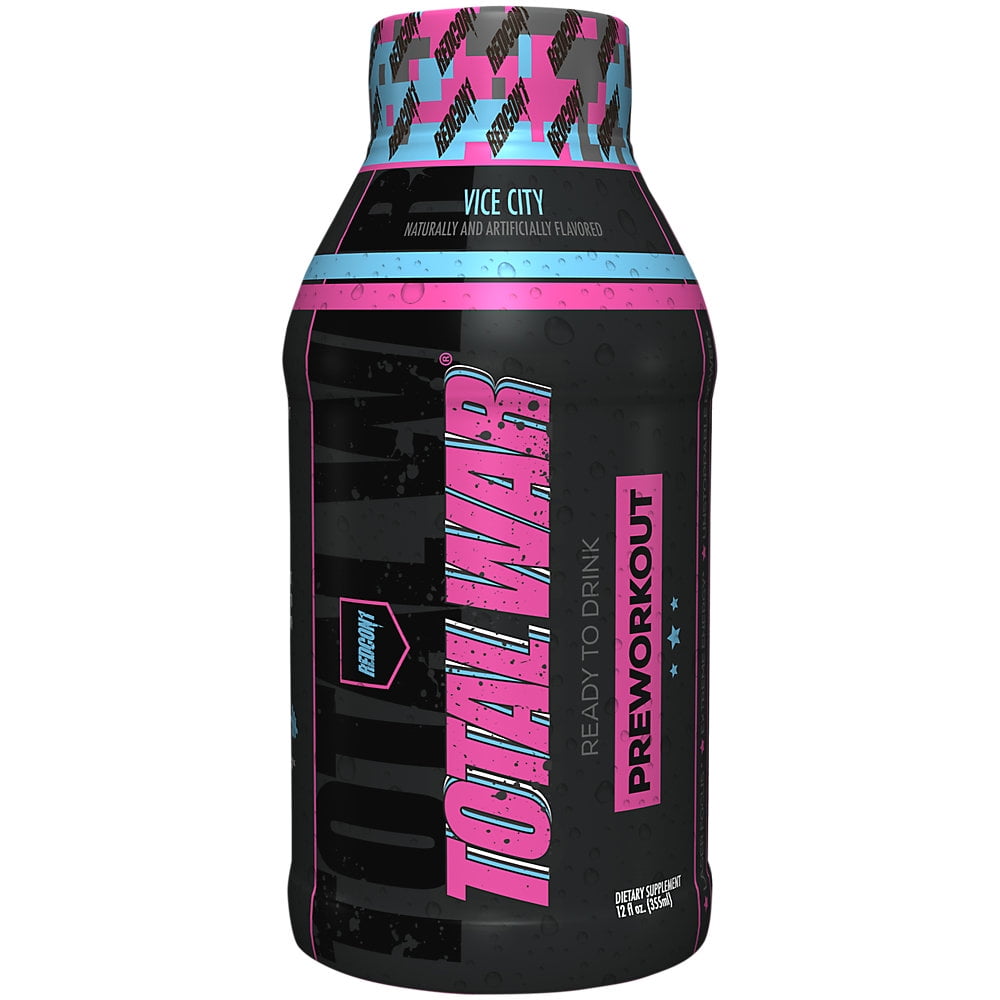 Total War Ready To Drink PreWorkout Vice City (12 Drinks, 12 Fl Oz