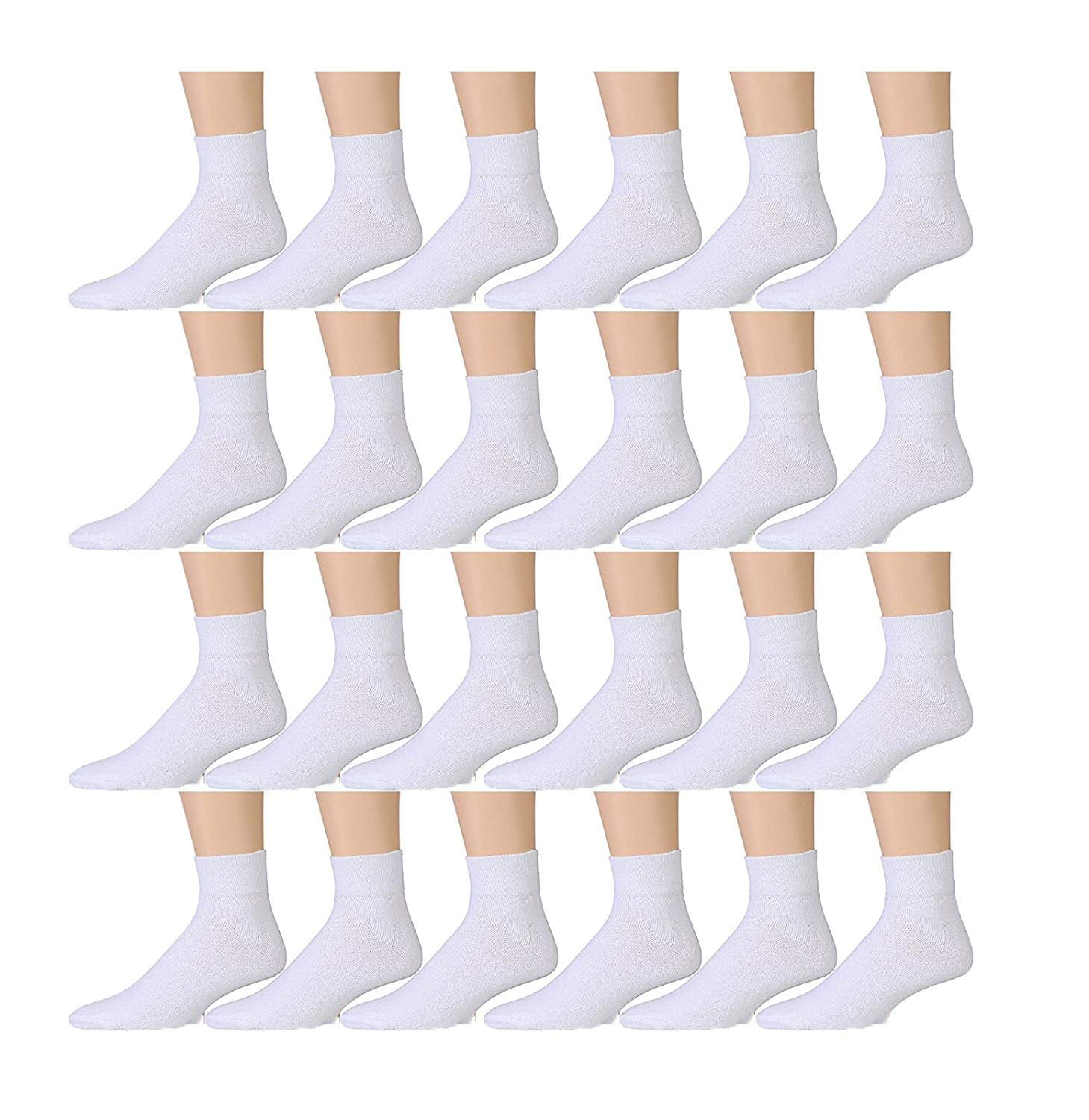Yacht & Smith Wholesale Bulk Cotton Diabetic Crew And Ankle Socks
