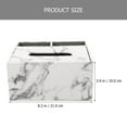 thumbnail image 2 of OUNONA Household Tissue Storage Box White Rectangular Wood for Living Room 1Pack, 2 of 8