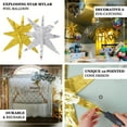thumbnail image 4 of Efavormart 5 Pack Metallic Silver 14-Point Star Explosion Foil Balloons, 22" Fireworks Starburst Shaped Mylar Party Balloons, 4 of 6