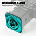 thumbnail image 3 of Hitch Cover Fits For 2-Inch Hitch,Beautiful Turquoise Rose With Water Droplets On The Petalsrubber Trailer Hitch Cover Tube Plug Insert,Car Exterior Accessories, Receiver Tube Hitch Plug, 3 of 6