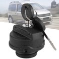 thumbnail image 4 of Fuel Tank Cap, Fuel Tank Filler Cap Petrol Lock Cover ABS Black Fit for Beetle/Polo/Caddy with 2 Keys, 4 of 4