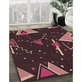 thumbnail image 2 of Ahgly Company Indoor Square Patterned Cherry Red Area Rugs, 7' Square, 2 of 6