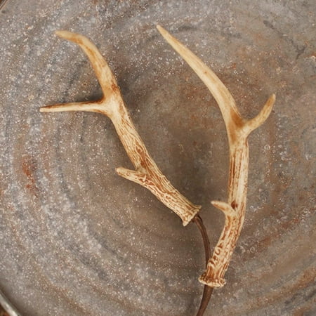 2 Pcs Floral Accessories Deer Antler Floral Pick Resin Deer Horns