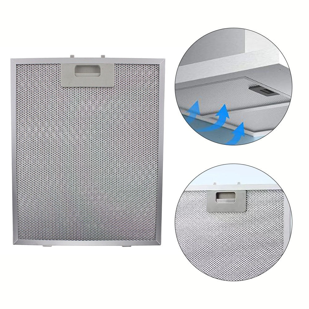 1 Pcs Stainless Steel Cooker Hood Filters Metal Mesh Extractor Vent Filter Aluminized Grease 400*300*9MM Kitchen Tool Accessories