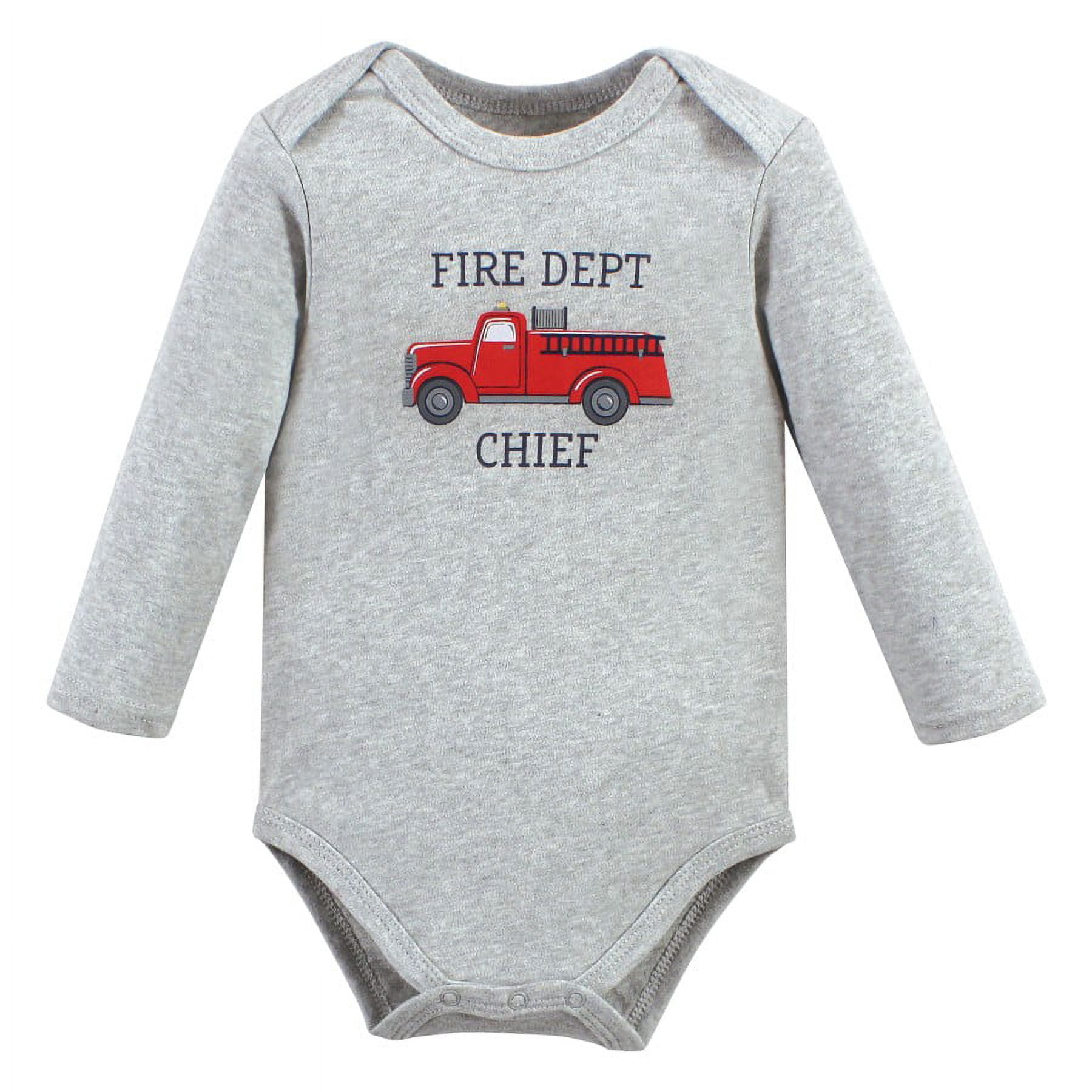 Hudson Baby Cotton Long-Sleeve Bodysuits, 3- Pack, Newborn- 24 Months