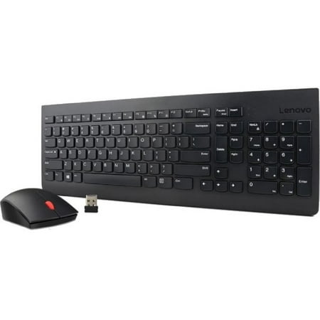 UPC: 0190940004579 | Lenovo 4X30M39482 Essential Wireless Keyboard and Mouse Combo – Black