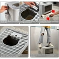 thumbnail image 6 of Jacgood Cat Litter Box Foldable Cat Big Litter Tray Box Sturdy Fully Enclosed Toilet, 6 of 7