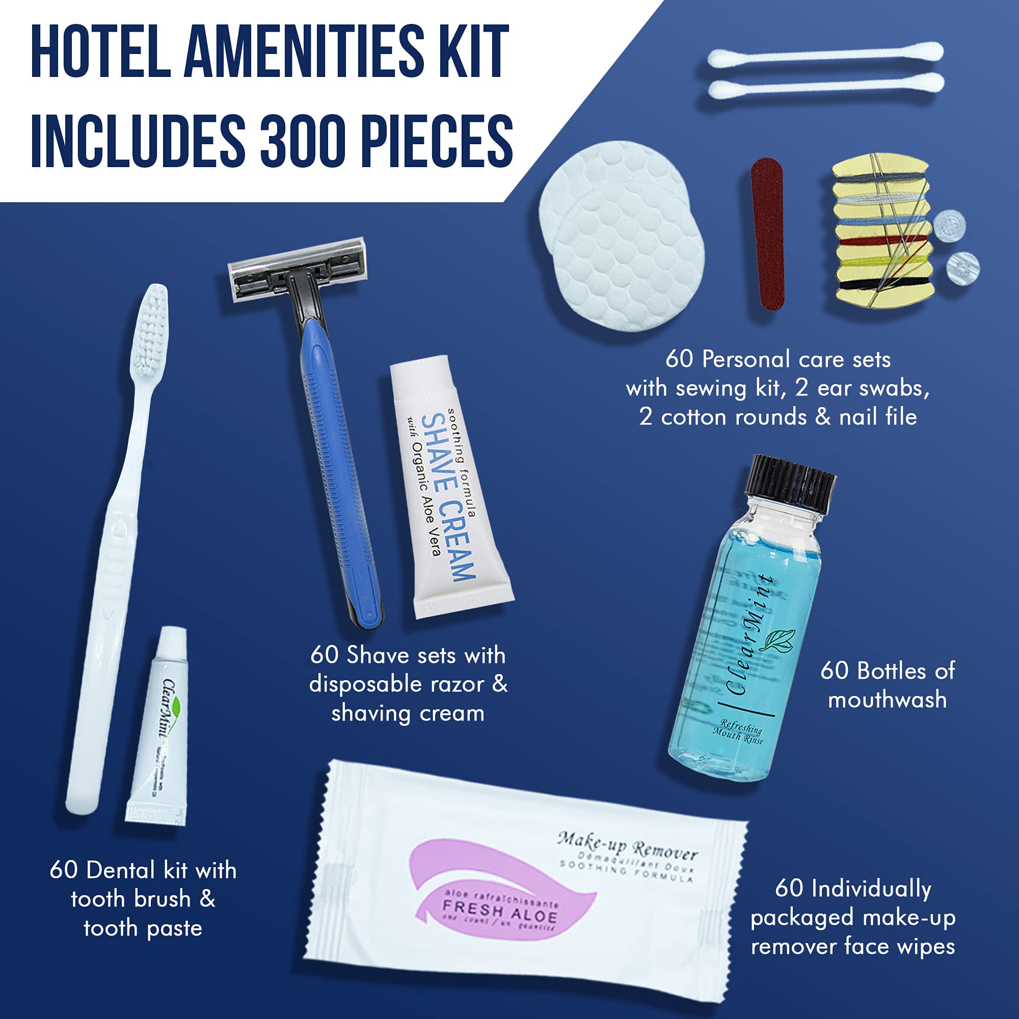 Travel Size Toiletries Set, Luxury Personal Care Essentials Kit for Me –  EveryMarket