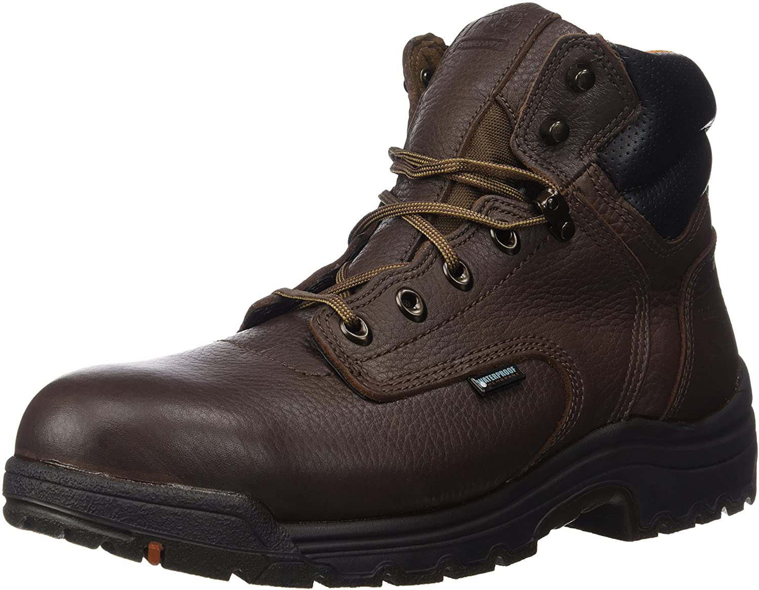 men steel toe safety leather boots lightweight dual density sole sizes 6-14