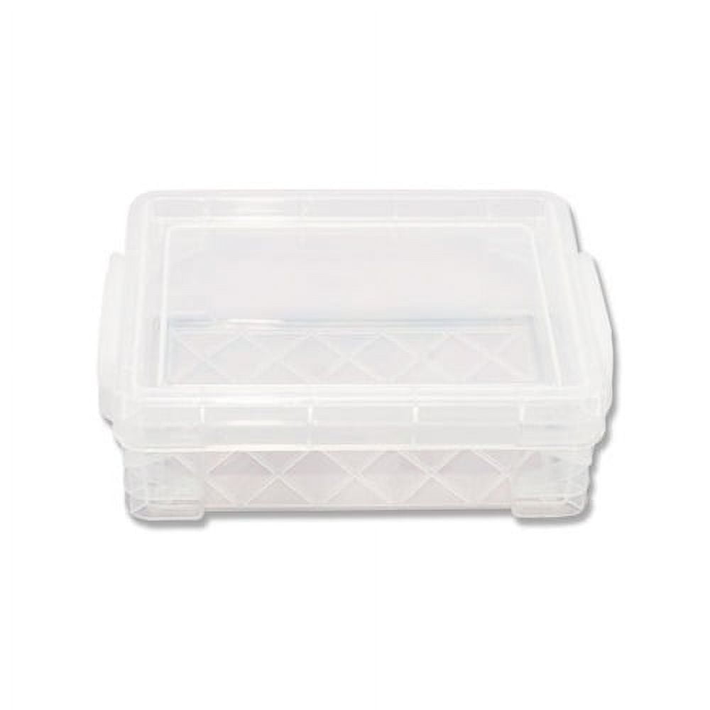 Advantus Super Stacker Crayon Box, Plastic, 4.75 x 3.5 x 1.6, Clear | Bulk Order of 10 Each