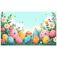 thumbnail image 2 of Adorable Bunny Themed Springtime Background Banner, Spring Party Decorations, Photography Props, Backdrop for Easter Celebrations, Bunny Lovers Party, Kids Outdoor Events, 2 of 4