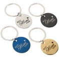 thumbnail image 3 of 4Pcs Round-shaped Pet Name Tags Stainless Steel Pet Collars Cat Tags Puppy Tags, 3 of 8