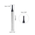 thumbnail image 2 of Uxcell 2mm Dia 4mm Shank HRC45 Carbide AlTiN Coated 4 Flute Square Nose End Mill, 2 of 6